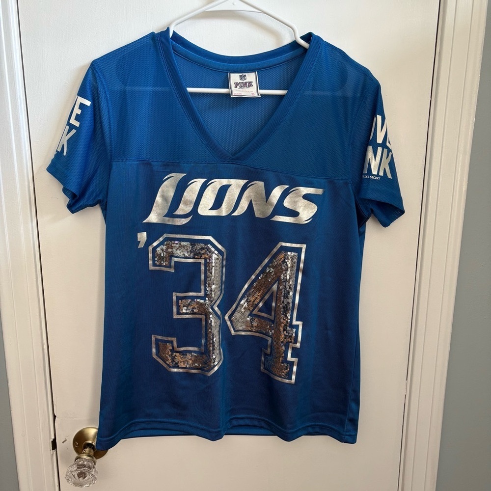 5th & Ocean Blue NFL Detroit Lions Jersey